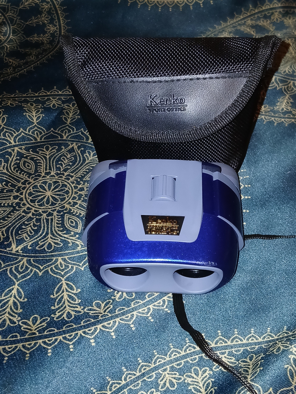 Kenko Compact Binoculars in Blue and Light Gray